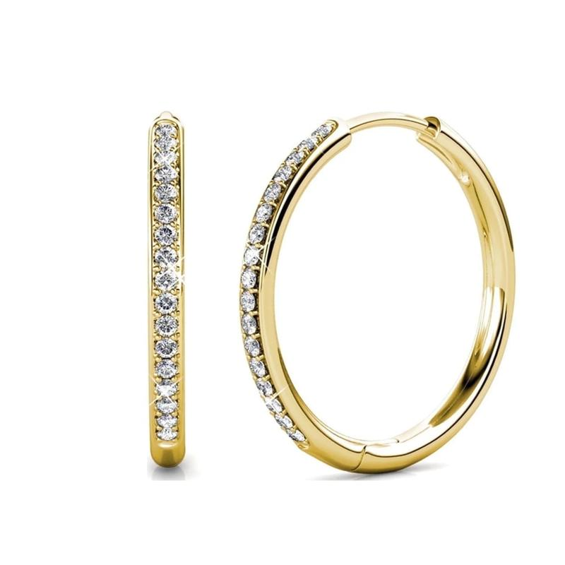 Sorel Pave Earrings | White Gold