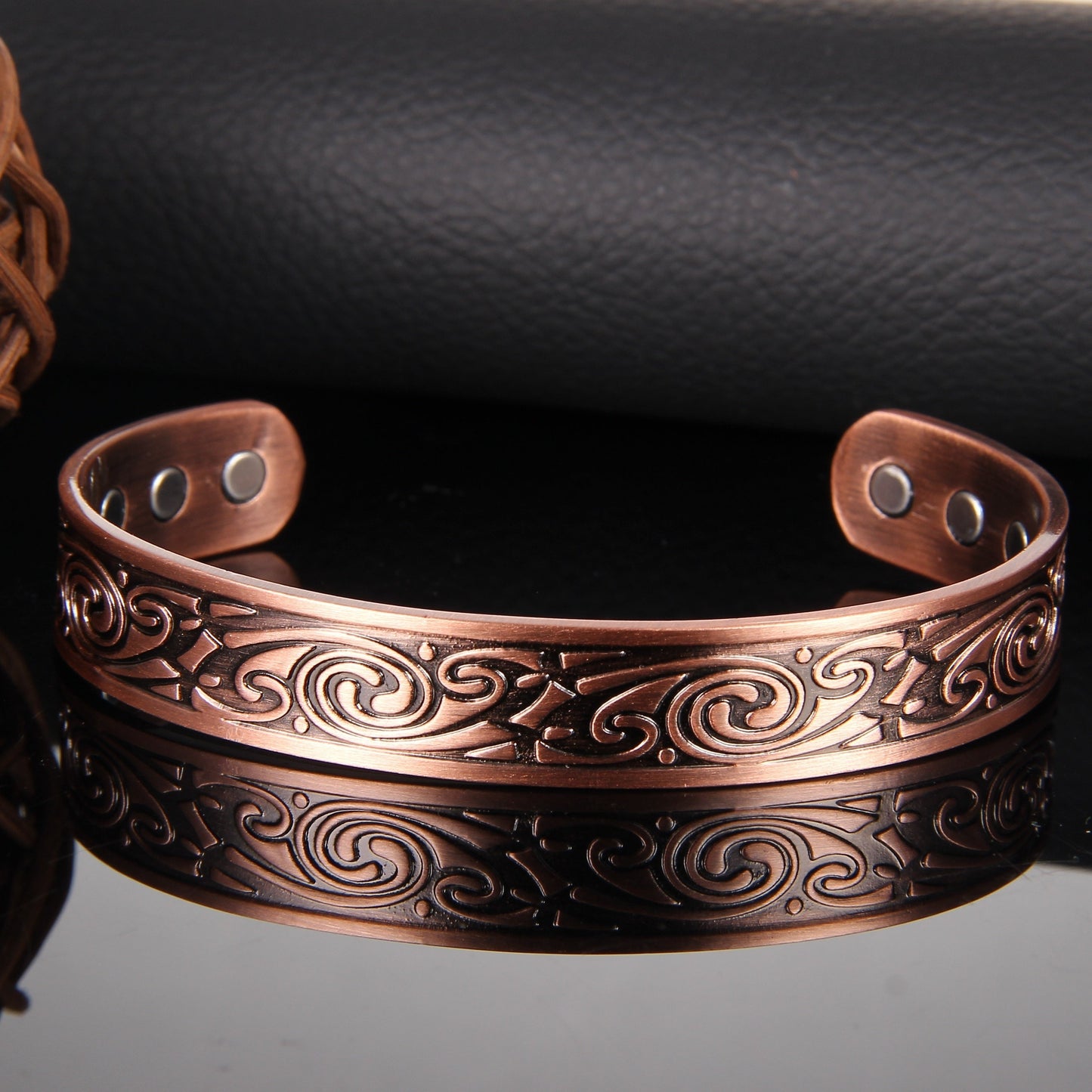 Mystic Scroll Copper Bracelet