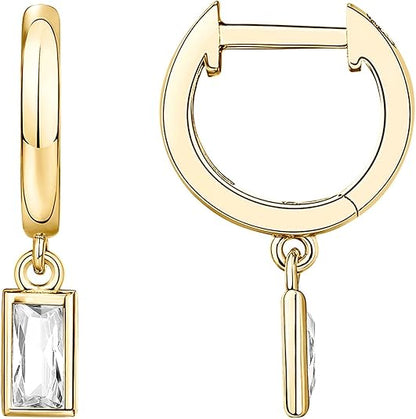 Bar Drop Earrings | Gold
