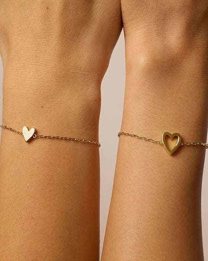 Radiant Heart Bracelets | Gold