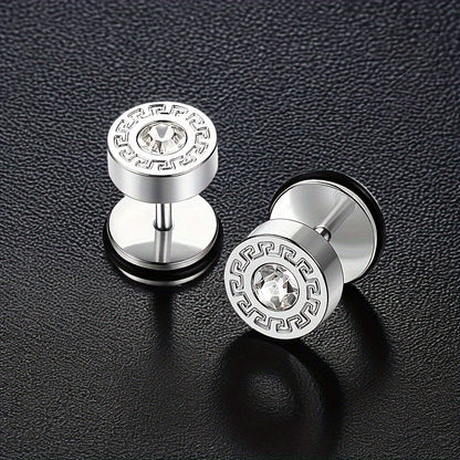 Theron Keyline Stud Earring | Gold