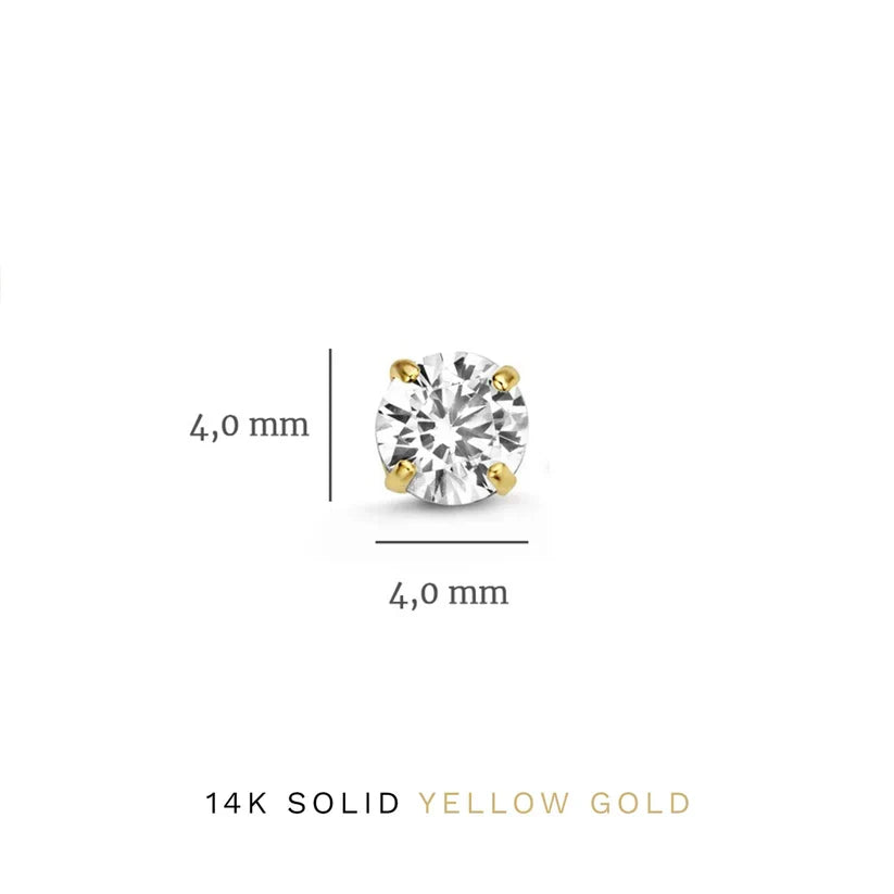 Dara Brillane Stone Earrings Set | Gold