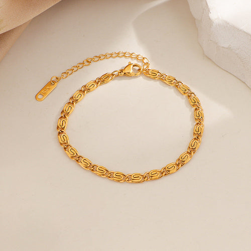 Nusa Woven Chain Bracelet | Gold