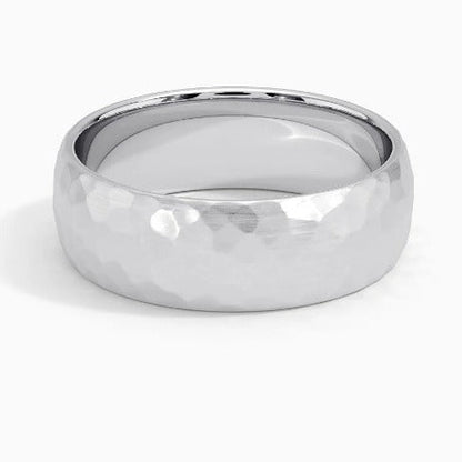 Elric Textured Core Ring | White Gold