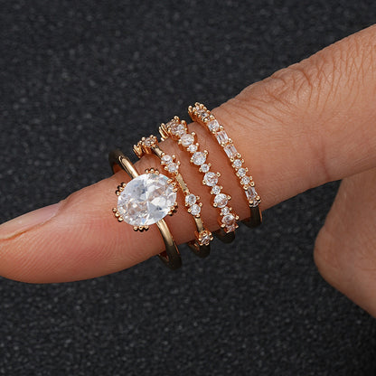 Solène Viremont Ring Set | Gold
