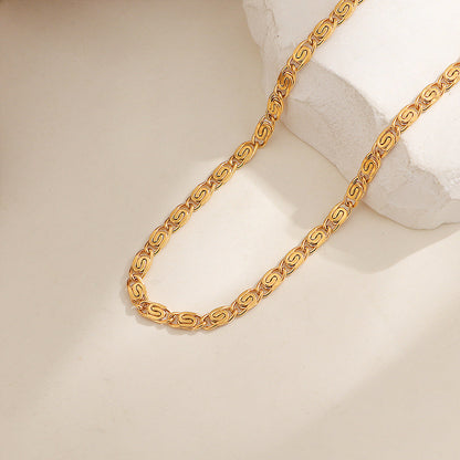 Nusa Woven Chain Necklace | White Gold
