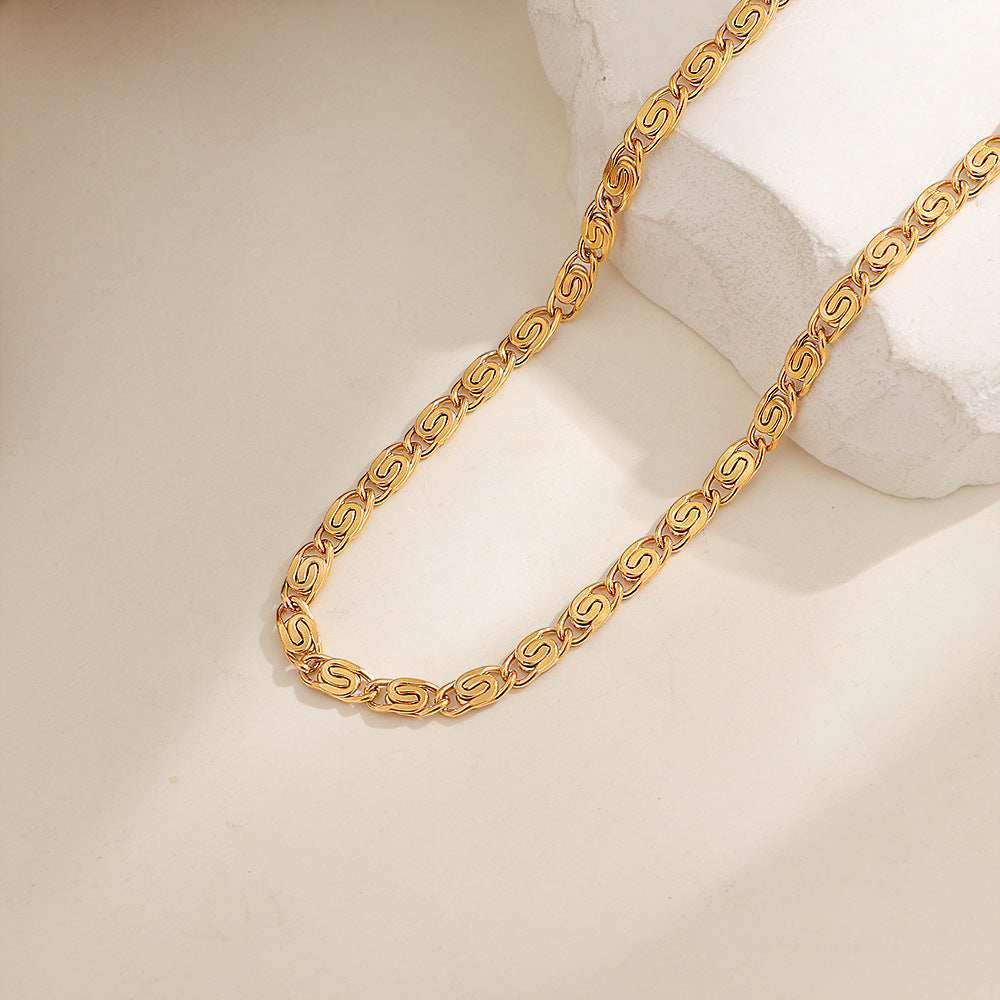 Nusa Woven Chain Necklace | Gold