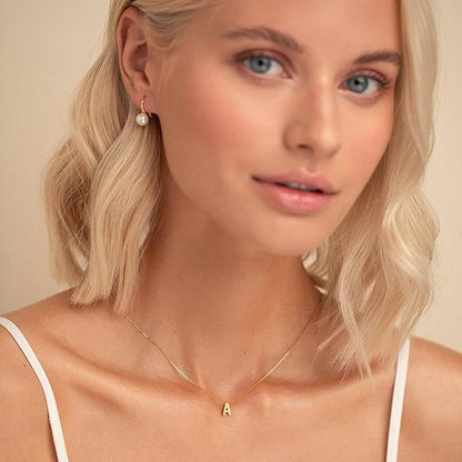 Love letter initial necklace - Gold