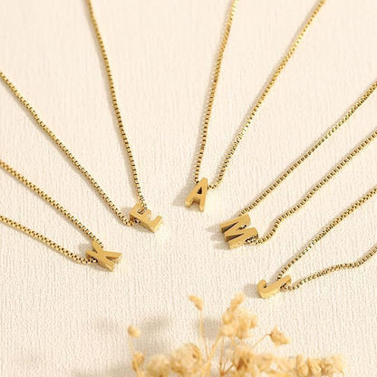 Love letter initial necklace - Gold