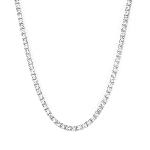Tennis Necklace | White Gold