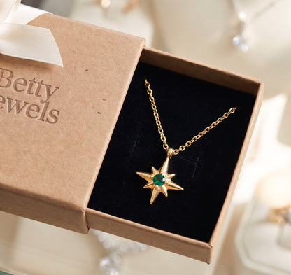 Estelle Celestial Gem Necklace | Gold