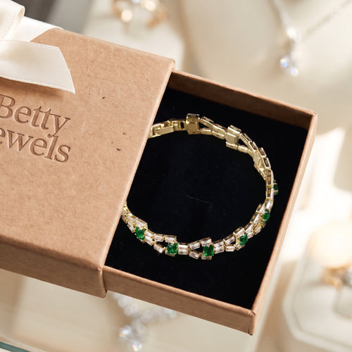Verde Link Tennis Bracelet | Gold