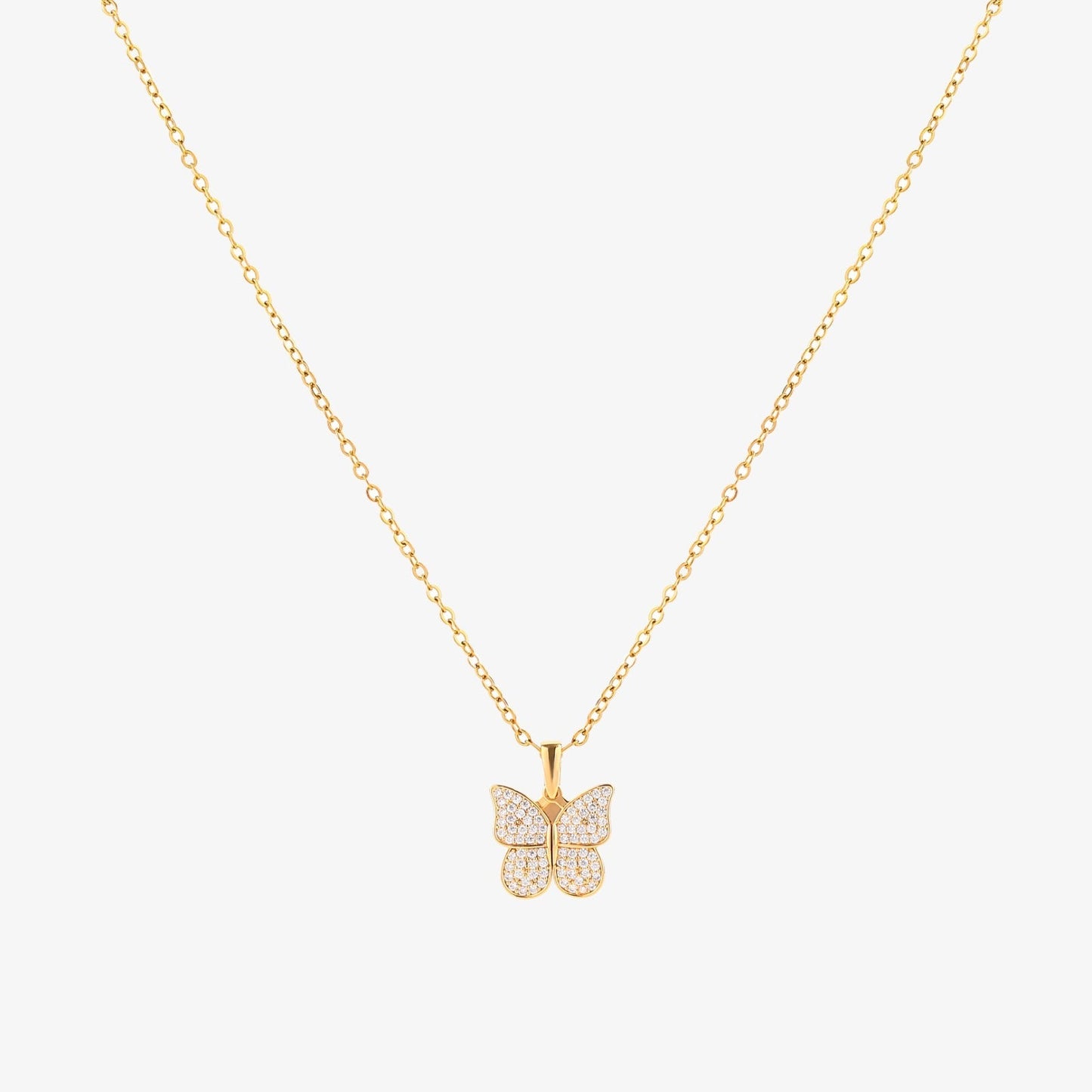Radiant Butterfly Necklace | Gold