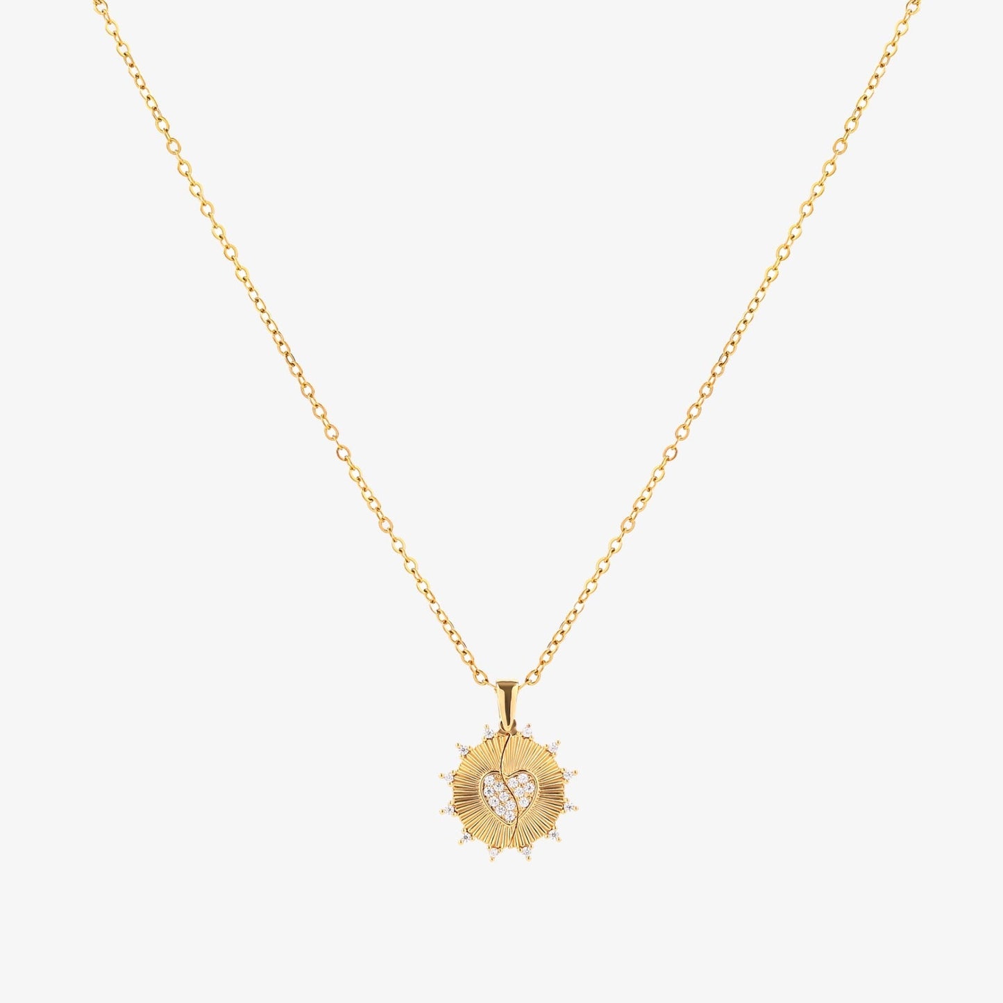 Sunray Love Necklace | Gold