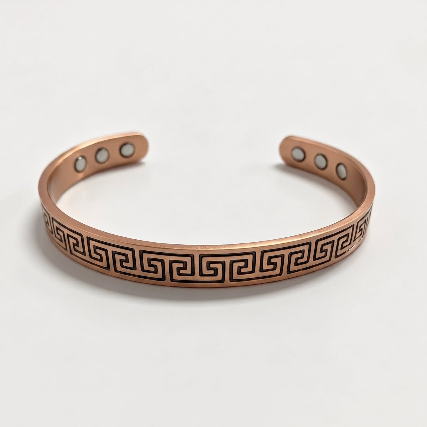 Greek Key Copper Bracelet