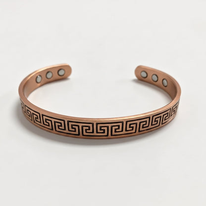 Greek Key Copper Bracelet