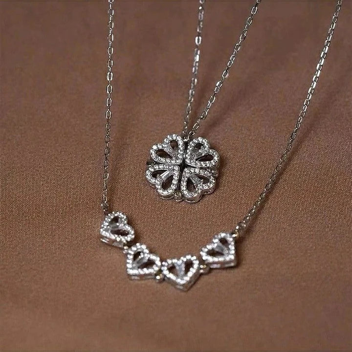 Amora Quadrifolia Necklace | White Gold