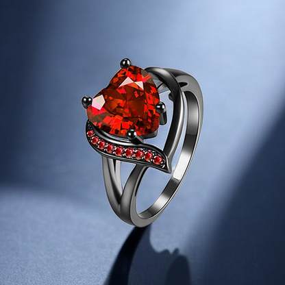 Calindra Rosethorne Ring | Black Finish