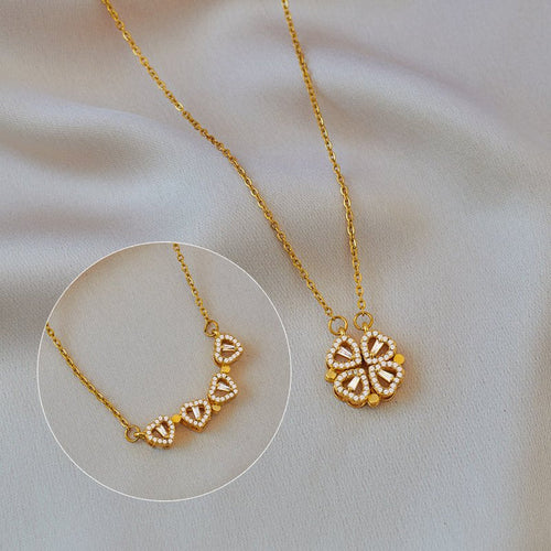 Amora Quadrifolia Necklace | White Gold