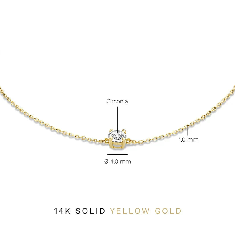 Cléa Stone Bracelet | White Gold