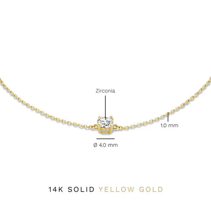 Cléa Stone Bracelet | White Gold