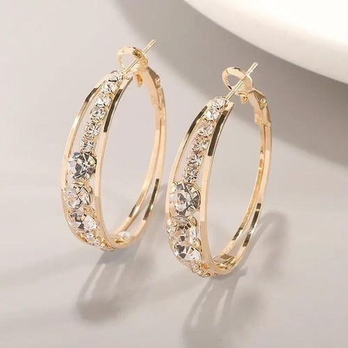 Elegant Earrings Made Of Gold Plating