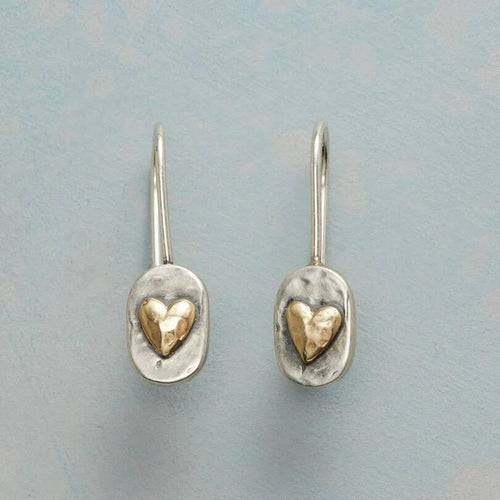 Golden Heartlace Earrings | Gold