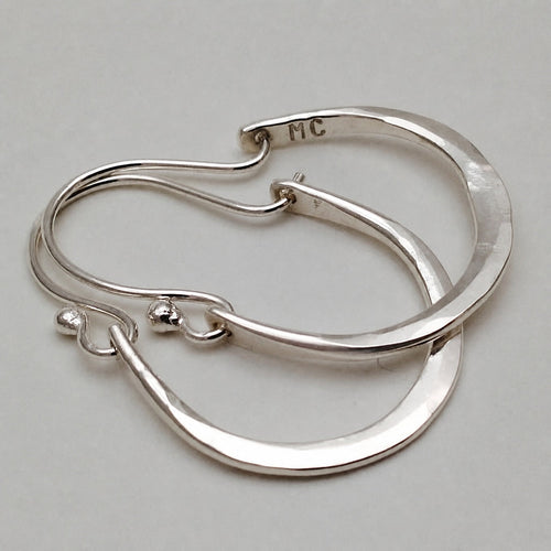 Minimal Silver Hoop Earrings