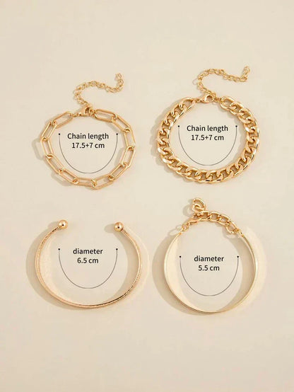Elan Mercer Bracelet Set | Gold